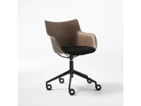 Sedia modello Q/wood imbottita di Kartell a prezzo riservato 