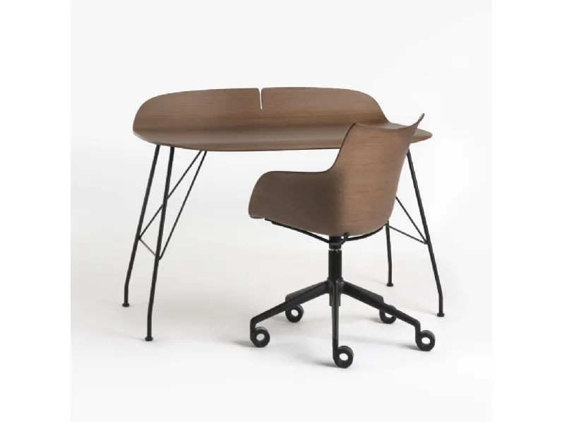 Sedia in legno modello Q/wood imbottita di Kartell 