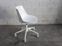 Sedia regolabile in altezza Flow chair_5 razze regolabile con ruote Mdf a prezzo ribassato
