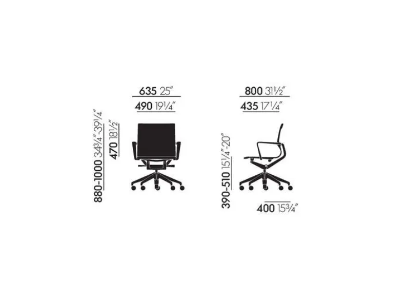 Sedia regolabile in altezza Physix Vitra a prezzo scontato