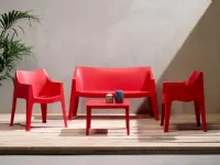Sedia da giardino realizzata in plastica Coccolona di Scab 