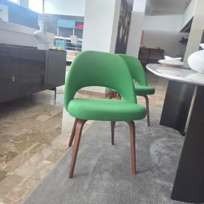 Sedia Sedia knoll conference chair da soggiorno realizzata in tessuto scontata del 53%