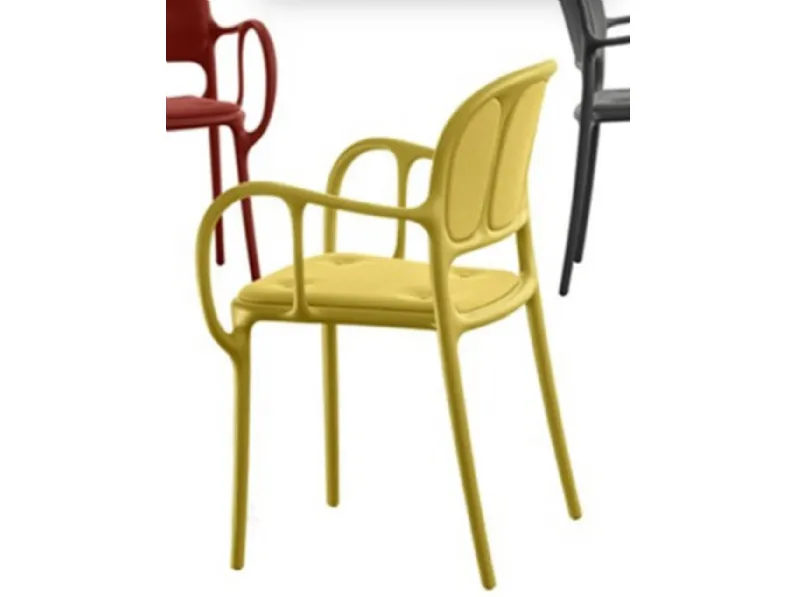 Sedia Magis Sedia mila' con cuscini beige magis a PREZZO OUTLET
