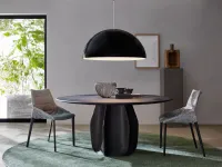 Sedia Sedia outline molteni con tessuto gamba cromo nero, 4 pezzi Molteni & c SCONTATA a PREZZI OUTLET