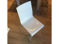 Sedia in plastica senza braccioli Sedia scavolini kuadra bianca lucida scontata