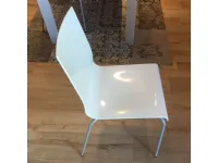 Sedia in plastica senza braccioli Sedia scavolini kuadra bianca lucida scontata