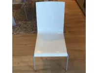 Sedia in plastica senza braccioli Sedia scavolini kuadra bianca lucida scontata