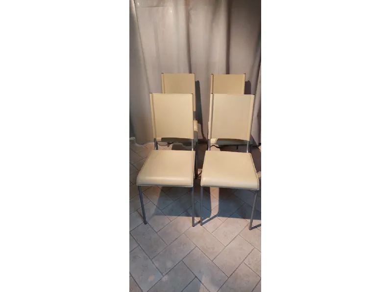 Sedia di Ponti terenghi modello Sedie cuoio da soggiorno in offerta -72%