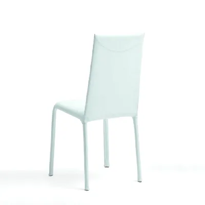 Sedia modello Seduta in p vera pelle diverse colori tubolare acciaio  da cucina di Md work -40%