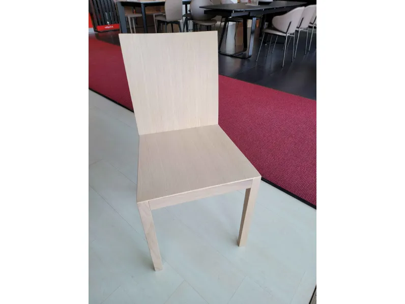 Sedia in legno senza braccioli Blondie in Offerta Outlet