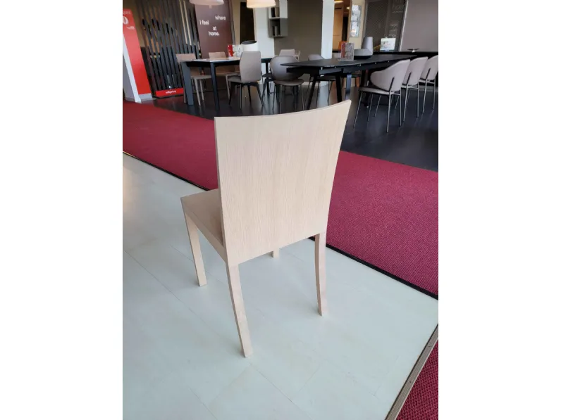 Sedia in legno senza braccioli Blondie in Offerta Outlet