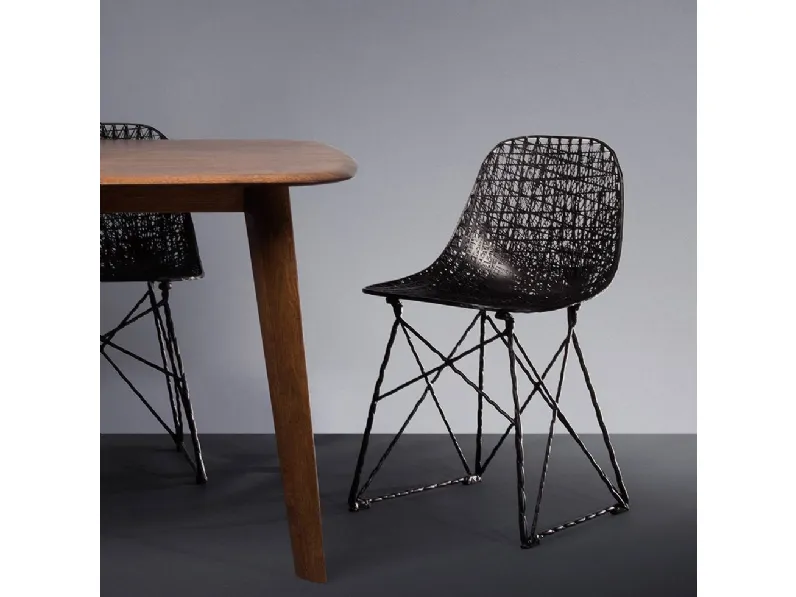 Sedia senza braccioli Carbon chair  Moooi a prezzo Outlet