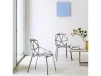 Sedia senza braccioli Chair one  colore bianco di Magis a prezzo scontato