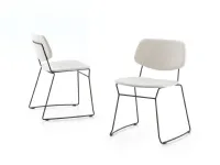 Sedia di Diotti.com modello Chloe steel outlet da soggiorno in offerta -47%