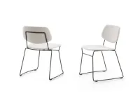 Sedia di Diotti.com modello Chloe steel outlet da soggiorno in offerta -47%