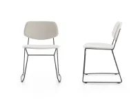 Sedia di Diotti.com modello Chloe steel outlet da soggiorno in offerta -47%