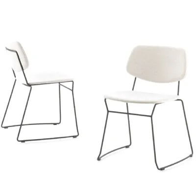 Sedia di Diotti.com modello Chloe steel outlet da soggiorno in offerta -47%