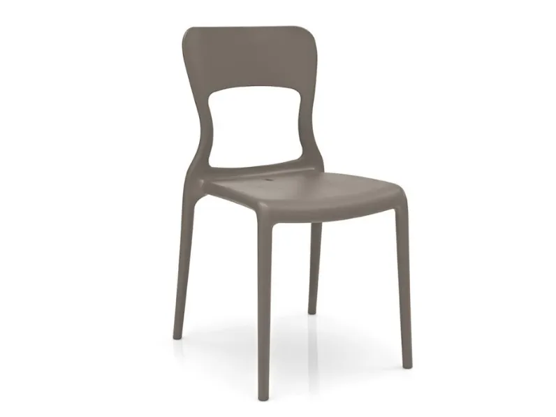 Sedia senza braccioli Helios Connubia a prezzo ribassato