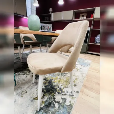 Sedia senza braccioli Lella di Di lazzaro in Offerta Outlet