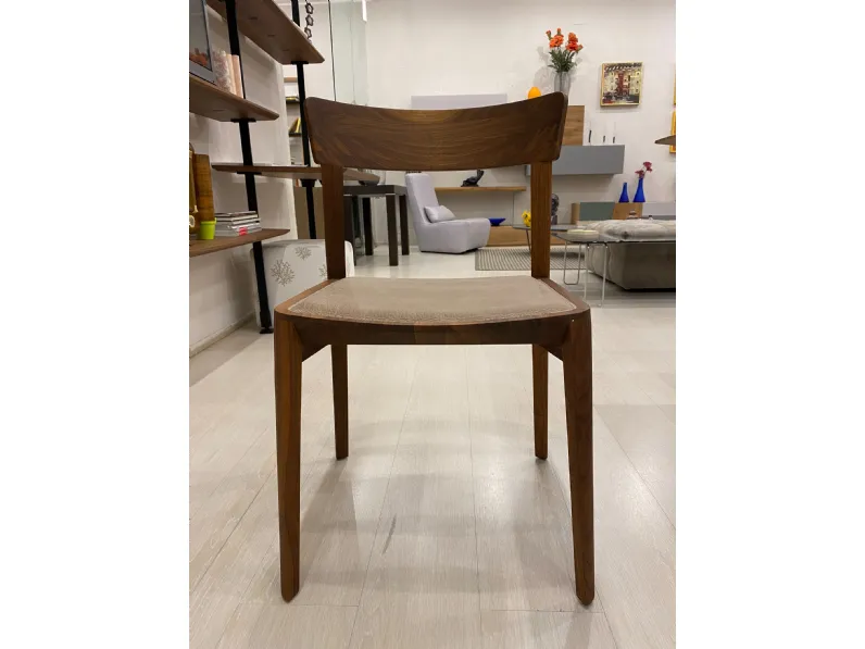 Sedia senza braccioli Mia leather Riva 1920 a prezzo scontato