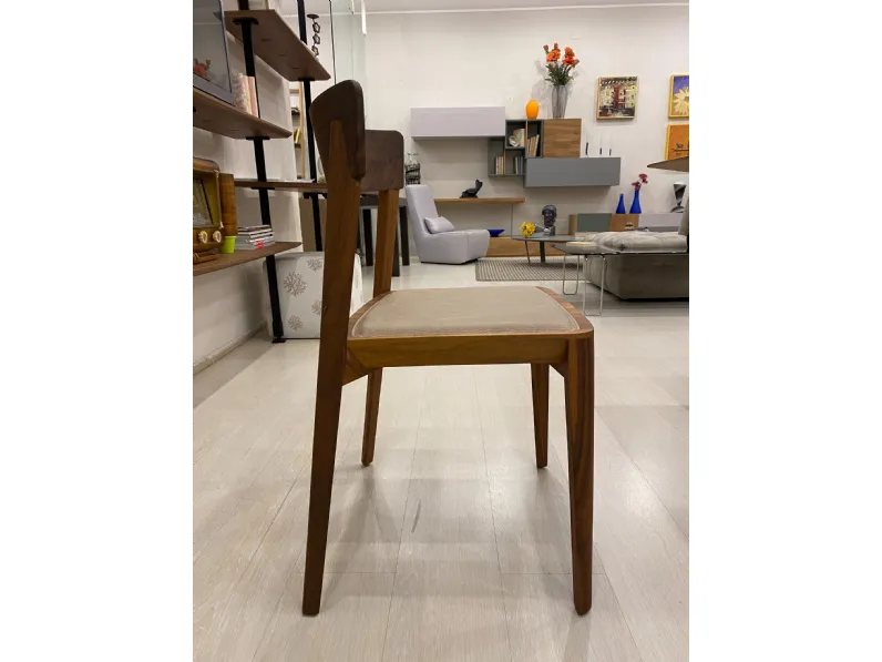 Sedia senza braccioli Mia leather Riva 1920 a prezzo scontato