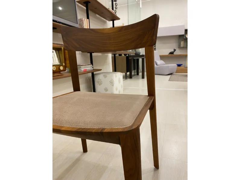 Sedia senza braccioli Mia leather Riva 1920 a prezzo scontato