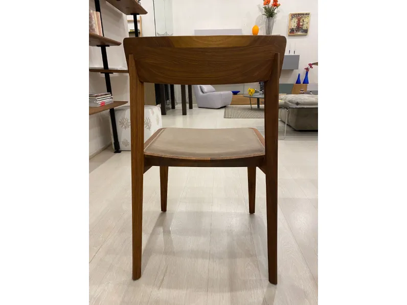 Sedia senza braccioli Mia leather Riva 1920 a prezzo scontato