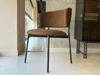 Sedia da soggiorno realizzata in tessuto Flex di Calligaris 