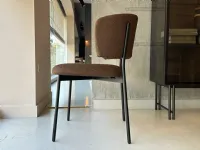 Sedia da soggiorno realizzata in tessuto Flex di Calligaris 