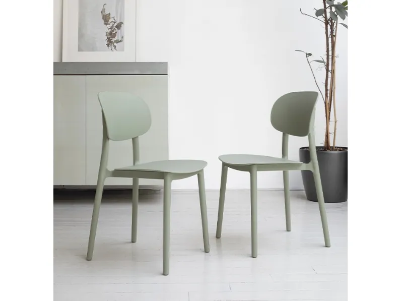 Sedia da cucina realizzata in plastica Salamanca di Target point 