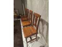 Sedia senza braccioli N. 4 sedie prestige lira in legno di noce di Prestige a prezzo Outlet