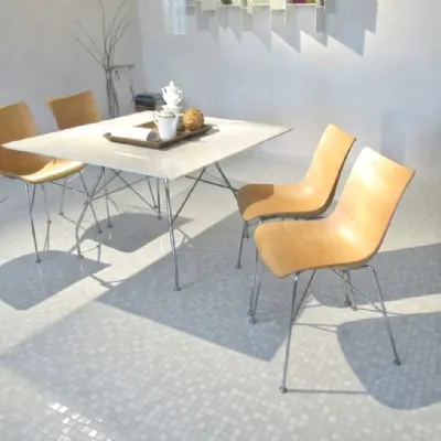 Sedia in legno senza braccioli P wood set sedie in legno curvato 3d kartell in offerta