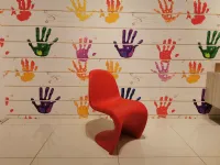 Sedia senza braccioli Panton junior rossa Vitra in Offerta Outlet