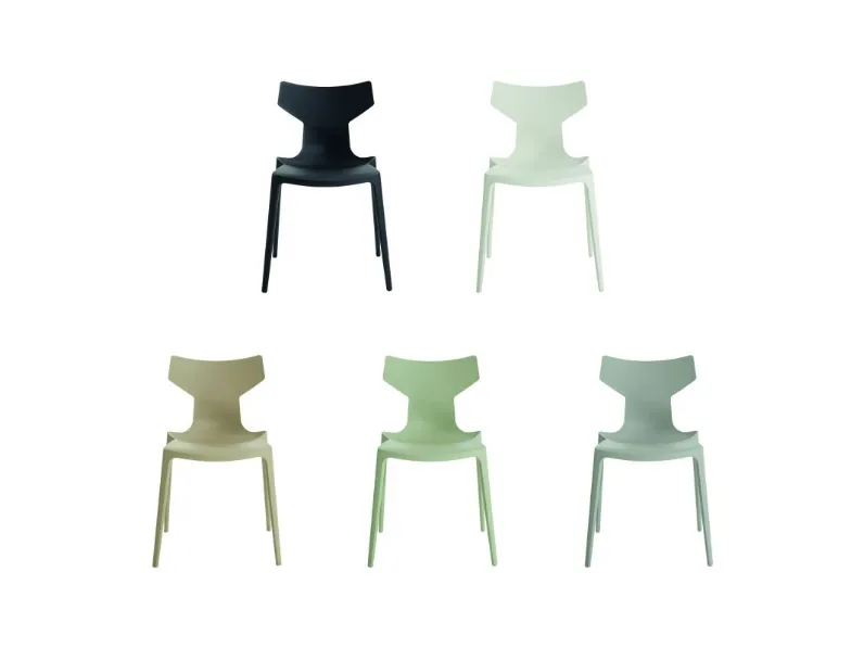 Sedia da soggiorno Re-chair Kartell a prezzo Outlet 