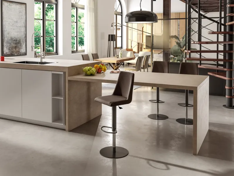 Sedia Seattle sg da cucina realizzata in ecopelle scontata del 45%