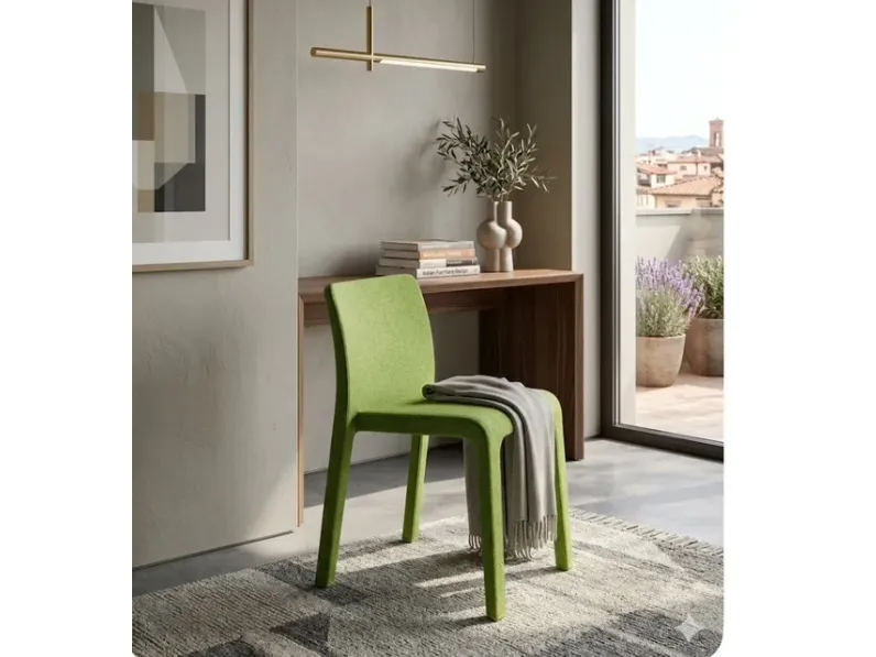 Sedia modello Sedia dressed first divina verde magis a marchio Magis scontata del 70%