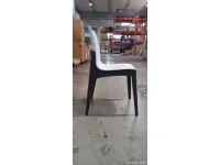 SEDIA Mobilia web Sedia legno laccato sedile plastica a PREZZO OUTLET