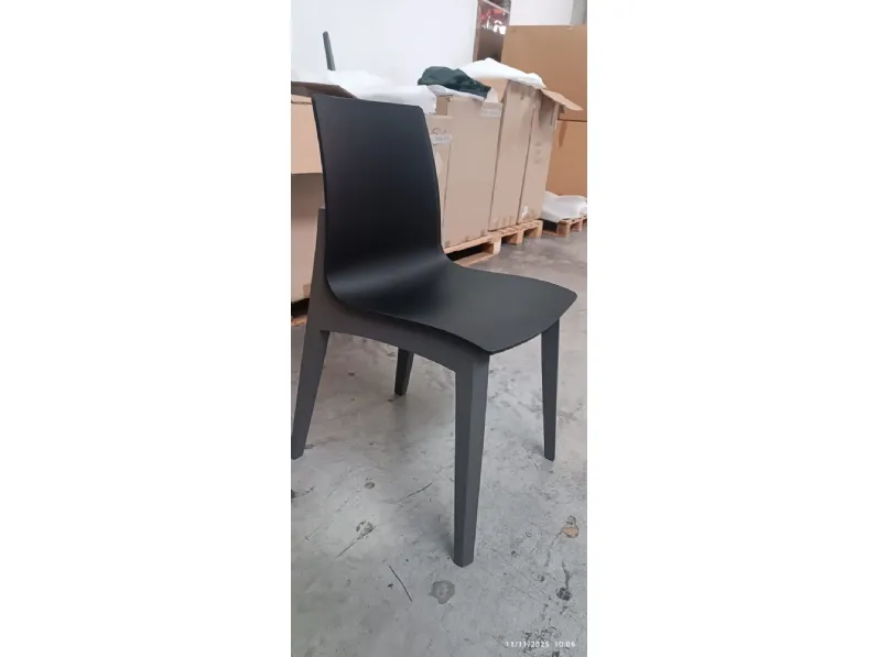 Sedia Mobilia web Sedia legno laccato sedile plastica a PREZZO OUTLET