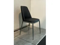Sedia in ecopelle senza braccioli Sedia moderna imbottita in Offerta Outlet