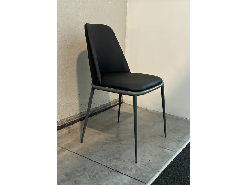 Sedia in ecopelle senza braccioli Sedia moderna imbottita in Offerta Outlet