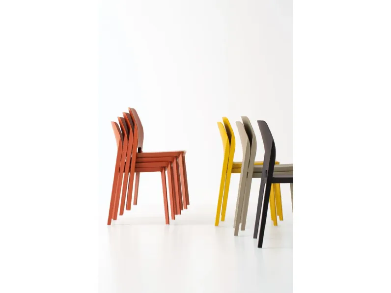 Sedia senza braccioli Tipa di Pointhouse a prezzo Outlet