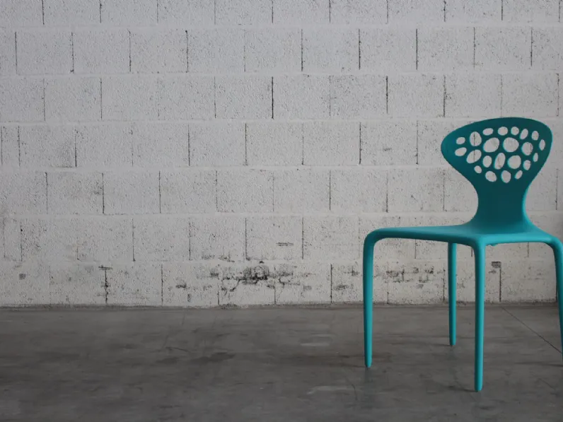 Sedia senza braccioli Una supernatural turquoise  Moroso a prezzo scontato