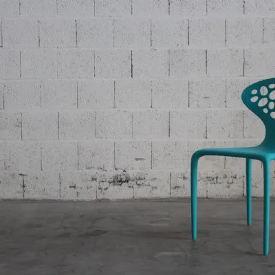 Sedia senza braccioli Una supernatural turquoise  Moroso a prezzo scontato