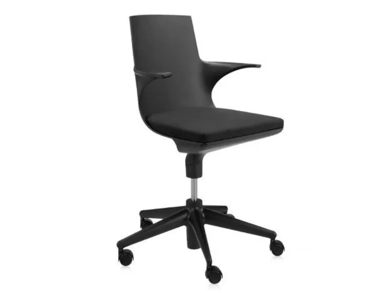 Sedia in plastica con braccioli Spoon chair in Offerta Outlet