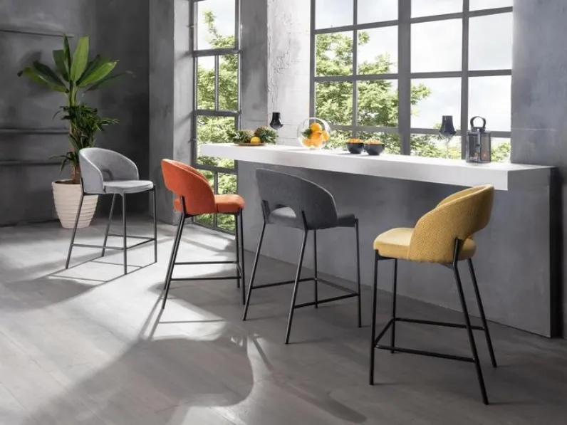 Sedia in tessuto fissa Greta sg in offerta