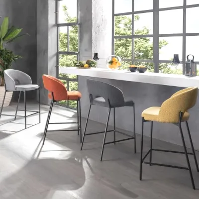 Sedia in tessuto fissa Greta sg in offerta