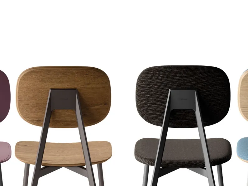 Sedia con schienale medio Tata di Point house in Offerta Outlet