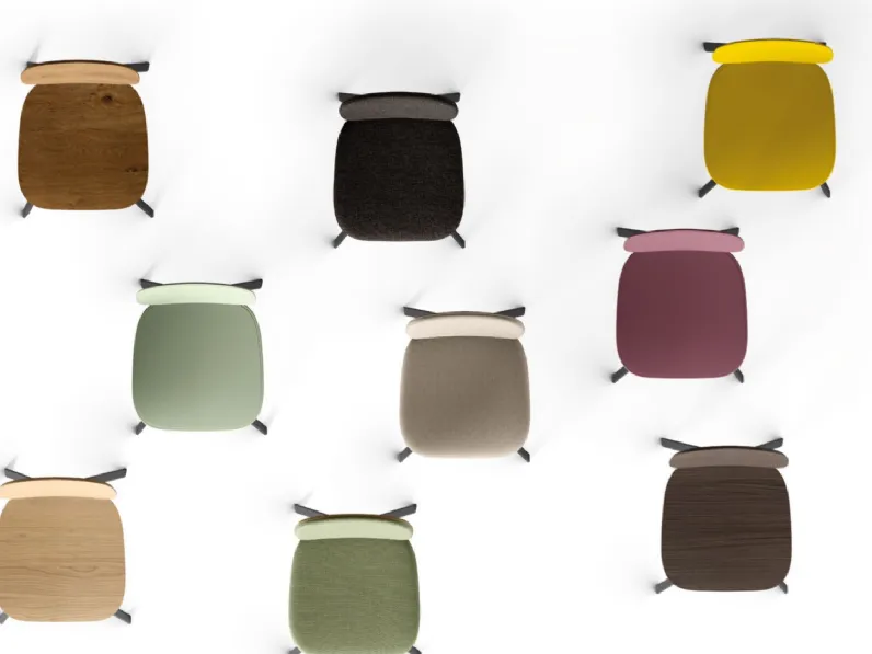 Sedia con schienale medio Tata di Point house in Offerta Outlet
