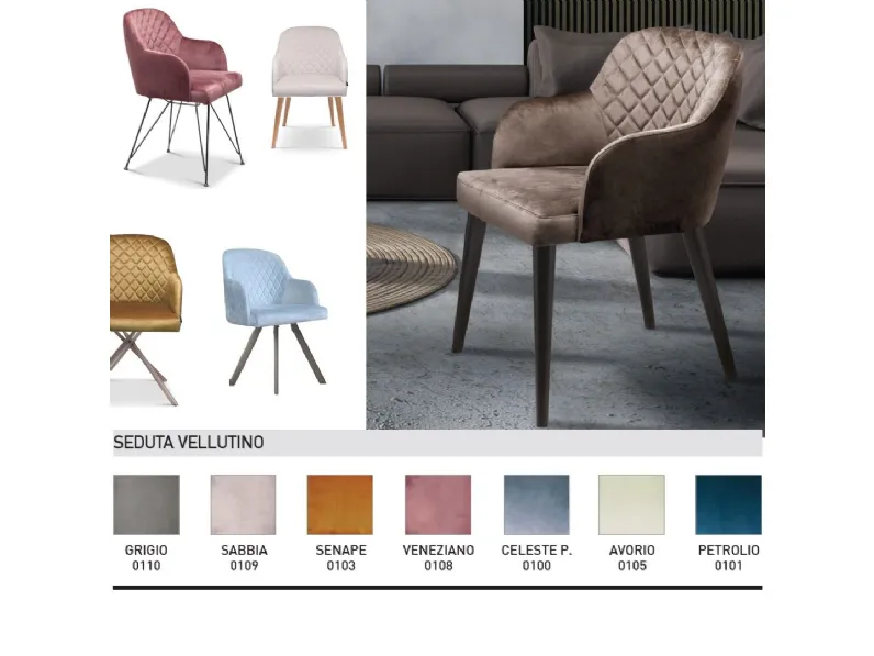 Sedia modello Tiffany da soggiorno di Abitare interior -30%