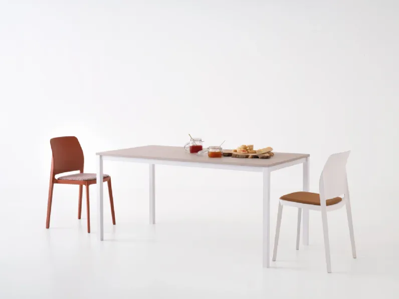 Sedia con schienale medio Tipa imbottita di Pointhouse in Offerta Outlet